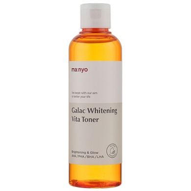 Освітлюючий тонер з галактомісісом та вітамінним комплексом Manyo Galac Whitening Vita Toner 210ml