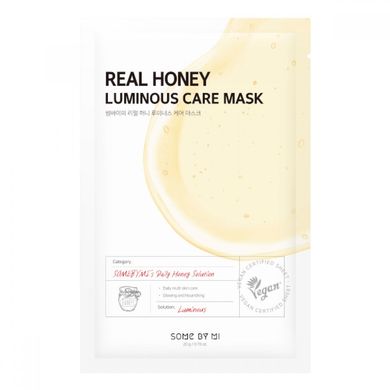 Маска тканинна з медом для обличчя Some By Mi Real Honey Luminous Care Mask 20ml