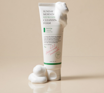 Освежающая пенка для умывания AXIS-Y Sunday Morning Refreshing Cleansing Foam 120мл