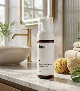 Пінка для чутливої шкіри обличчя Sane 150мл