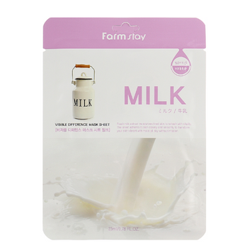 Тканевая маска с молочными протеинами FarmStay Visible Difference Mask Sheet Milk 23 ml