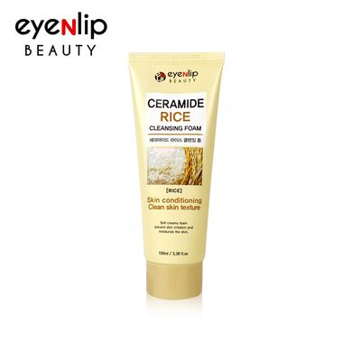 Пенка для умывания с керамидами и экстрактом риса для лица Eyenlip Ceramide Rice Cleansing Foam 100ml