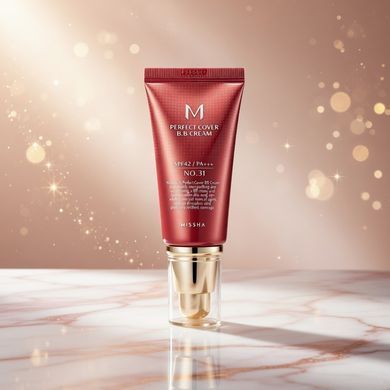 ВВ Крем Матирующий С Идеальным Покрытием Missha M Perfect Cover BB Cream SPF42 PA+++ (50ml, 31 оттенок - золотой беж)