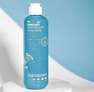 Тонер для лица с гиалуроновой кислотой и цинтелой Fortheskin Hyaluron Ph Calming Toner 280ml