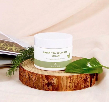 Зміцнювальний крем із зеленим чаєм та колагеном The Skin House Green Tea Collagen Cream 50 мл