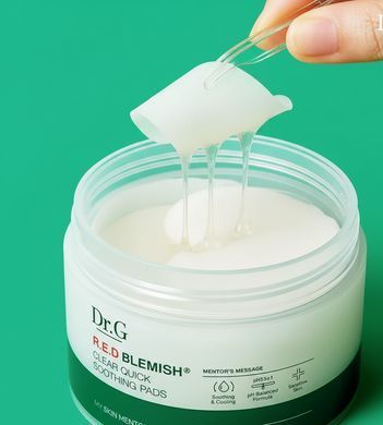 Педи Dr.G R.E.D Blemish Clear Quick Soothing Pads 70шт