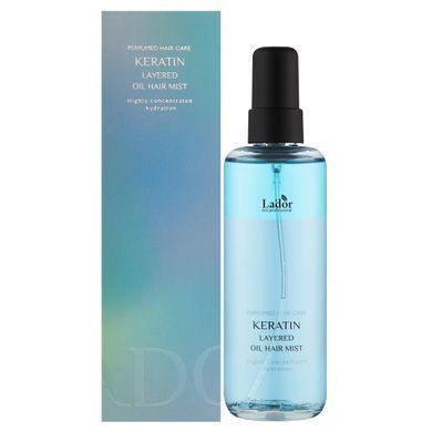 Двофазний кератиновий міст для волосся з комплексом олій La'dor Keratin Layered Oil Mist 130ml
