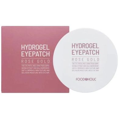 Гидрогелевые патчи для глаз с розой и золотом FoodaHolic Rose Gold Hydrogel Eye Patch