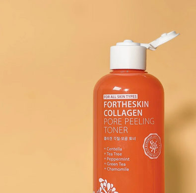 Тонер-пілінг для обличчя з колагеном Fortheskin Collagen Pore Peeling Toner 280ml