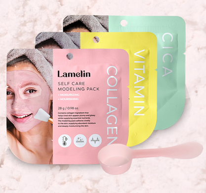 Моделирующая маска для лица Lamelin Self Care Modeling Pack COLLGEN 28g