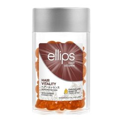 Вітаміни для волосся Здоров'я волосся з женьшенем і медом Ellips Hair Vitamin Hair Vitality With Ginseng Honey Oil, 50x1ml