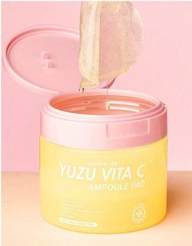 Осветляющие пэды для лица Lalarecipe Yuzu Vita C Ampoule Pad 150ml/80pcs