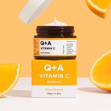 Освітлюючий крем для обличчя з вітаміном С Q+A Vitamin C Radiance Face Cream 50g