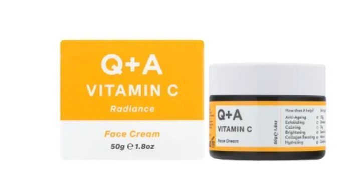 Освітлюючий крем для обличчя з вітаміном С Q+A Vitamin C Radiance Face Cream 50g