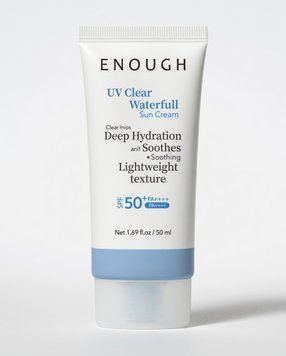 Сонцезахисний крем SPF50 PA+++ ENOUGH UV clear waterfull Sun Cream SPF50 PA+++
