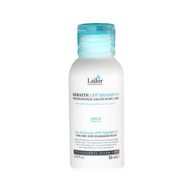 Профессиональный Кератиновый Безсульфатный Шампунь Lador Keratin LPP Shampoo 50ml