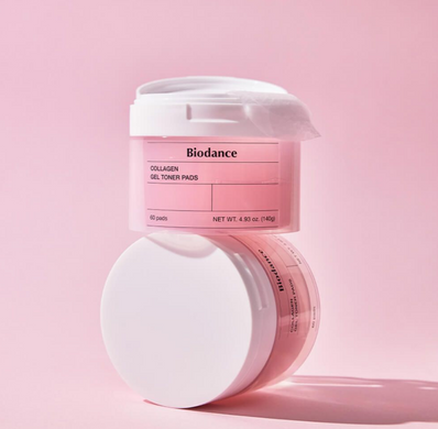 Зволожуючі гелеві тонер-пади з колагеном Biodance Collagen Gel Toner Pads 60Pads