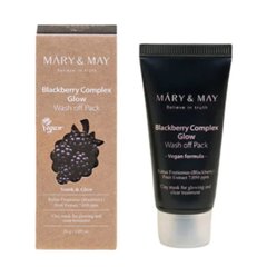 Антиоксидантная глиняная маска с ежевикой MaryMay Blackberry Complex Glow Wash Off Pack 30g