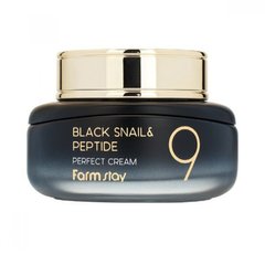 Крем антивіковий з чорним равликом та пептидами для обличчя FarmStay Black Snail Peptide 9 Perfect Cream 55ml