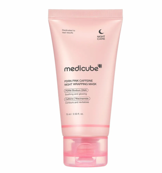 Нічна маска-плівка з PDRN та кофеїном Medicube Pdrn Pink Caffeine Night Wrapping Mask 75 мл