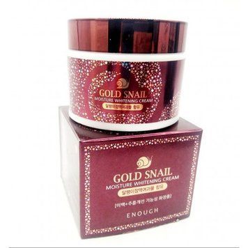 Крем осветляющий с улитковым муцином Enough Gold Snail Moisture Whitening Cream 50ml