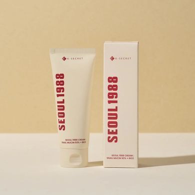 Крем для обличчя з фільтратом равлика K-Secret Seoul 1988 Cream : Snail Mucin 93% + Rice