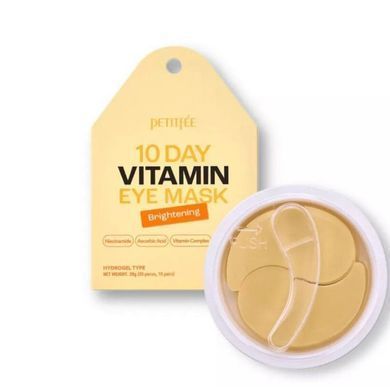 Осветляющие гидрогелевые патчи Petitfee 10day Vitamin Eye Mask Brightening
