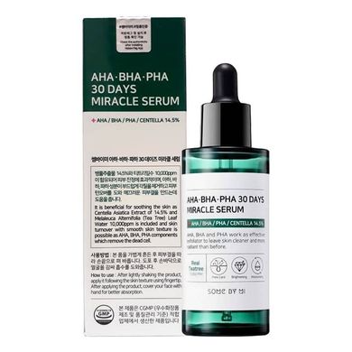 Сироватка Лікувальна Для Проблемної Шкіри З Комплексом Кислот AHA-BHA-PHA 30 Days Miracle Serum 50ml