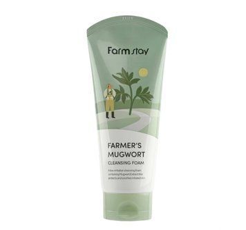 Пінка для вмивання з полином Farmstay Farmers Mugwort Cleansing Foam 180 мл