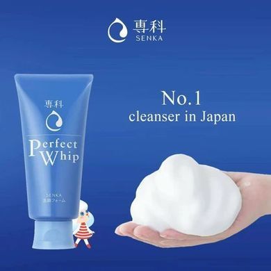 Пінка для очищення шкіри обличчя Shiseido Senka Perfect Whip A 120g/New Edition
