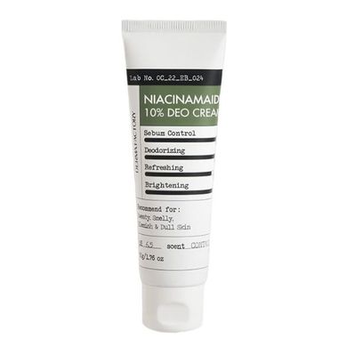 Крем-дезодорант із 10 ніацинамідом Derma Factory Niacinamide 10 Deo Cream 50ml