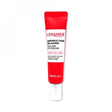 Сыворотка-роллер антивозрастная с церамидами FarmStay Ceramide Wrinkle Care Relaxing Rolling Eye Serum, 25 ml