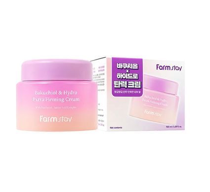 Крем для пружності шкіри з бакучіолом Farmstay Bakuchiol & Hydro Extra Firming Cream 100 мл
