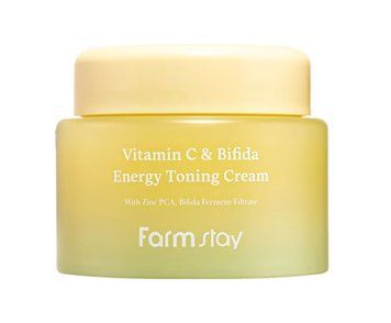 Тонувальний крем з вітаміном C та біфідою Farmstay Vitamin C & Bifida Energy Toning Cream 100 мл