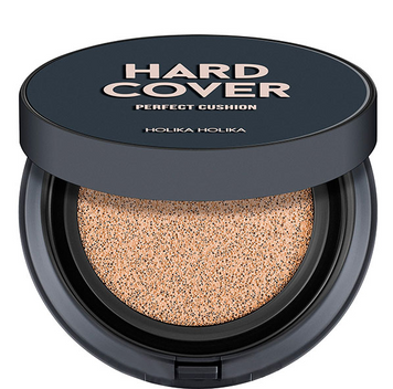 Тональний кушон для обличчя зі змінним блоком HOLIKA Hard Cover Perfect Cushion EX Set (02 Petal)