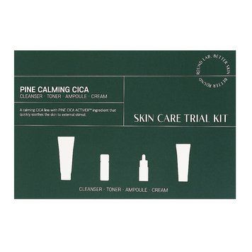 Набір засобів з екстрактом голок сосни Round Lab Pine Calming Cica Trial Kit(30ml +20ml +10ml +20ml)