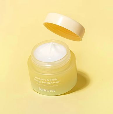 Тонувальний крем з вітаміном C та біфідою Farmstay Vitamin C & Bifida Energy Toning Cream 100 мл