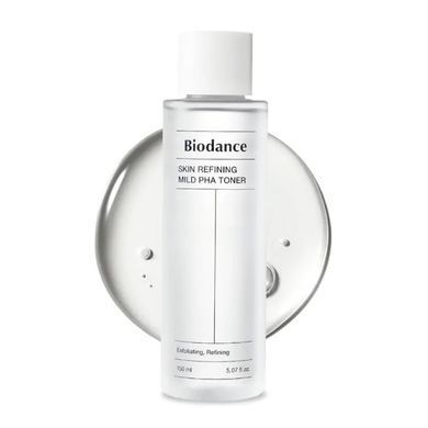 Зміцнювальний тонер для обличчя з PHA-кислотою Biodance Skin Refining Mild PHA Toner 150ml