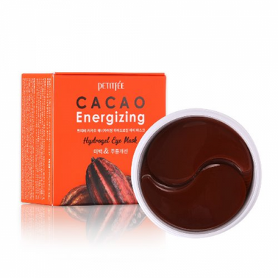 Патчі гідрогелеві тонізуючі з какао для очей PETITFEE Cacao Energizing Hydrogel Eye Patch 60шт