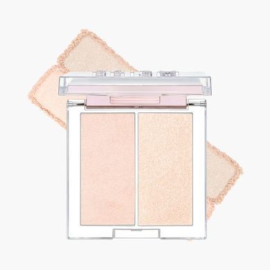 Палетка хайлайтерів для обличчя CLIO PRISM HIGHLIGHTER DUO 01 CREAM FIZZ