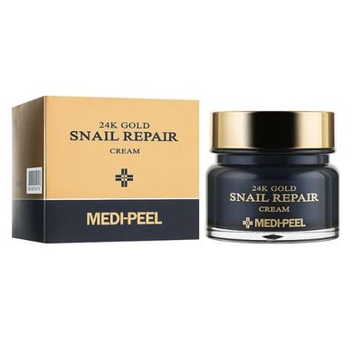 Омолоджуючий крем з равликовим муцином і золотом MEDI-PEEL 24K Gold Snail Repair Cream 50g