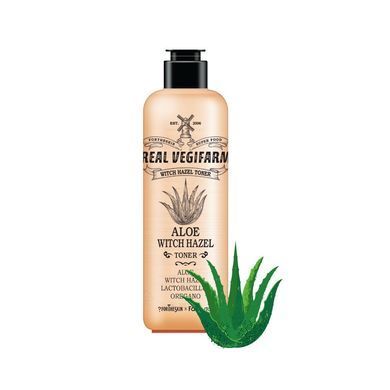Тонер для лица FORTHESKIN SUPER FOOD REAL VEGIFARM WICH HAZEL TONER-Aloe 280ml