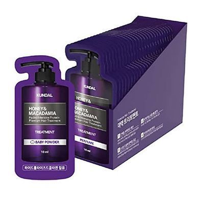 Кондиціонер для волосся з ароматом білого мускусу KUNDAL Honey & Macadamia Protein Treatment - White 10ml