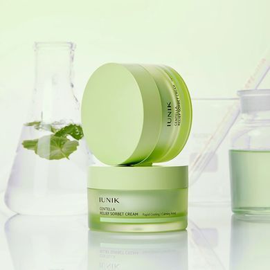 Заспокійливий крем-сорбет із центелою азійською IUNIK Centella Relief Sorbet Cream 50ml