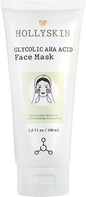 Маска для обличчя із гліколевою кислотою Hollyskin Glycolic AHA Acid Face Mask 100ml