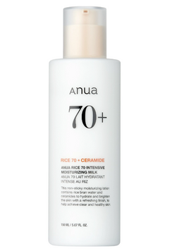 Інтенсивне зволожувальне молочко з рисом і ніацинамідом Anua Rice 70 Intensive Moisturizing Milk 150