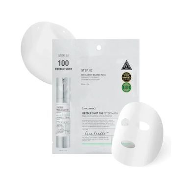 Двухэтапная гидрогелевая маска для лица VT COSMETICS 1EA MILD REEDLE SHOT 100 2-STEP MASK