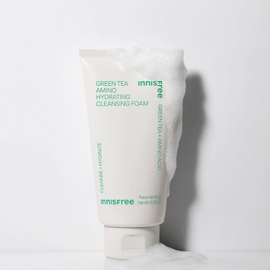Пінка з екстрактом зеленого чаю Innisfree Green Tea Amino Cleansing Foam 150g