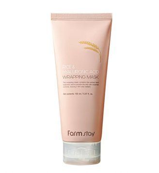 Маска-плівка з рисом та гіалуроновою кислотою Farmstay Rice & Hyaluronic Acid Wrapping Mask 150 мл