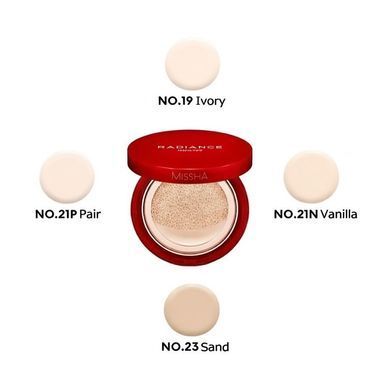 Ультрастійкий кушон Missha Radiance Perfect-Fit Cushion N Vanilla #21 SPF 50+ PA+++ 15g